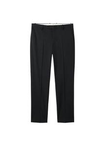 Обычные плиссированные брюки MANGO MAN London, черный