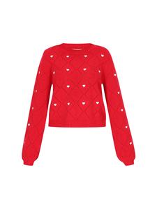 Женский свитер красного цвета myMo