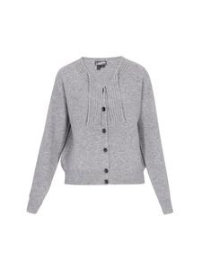 DreiMaster Женский кардиган серого меланжевого цвета