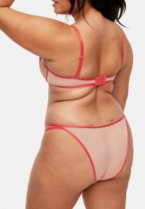 Бюстгальтер балконет JAYDA UNLINED PLUS BALCONETTE BRA LOTUS POND EMBROIDERY CO6 Adore Me, красный