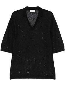 Трикотажная футболка A Paper Kid, черный