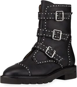 Женские модные ботильоны YDN с низким каблуком, закрытым носком, в стиле ковбойских ботинок, короткие с пряжкой, на плоской подошве с боковой молнией, осенние женские туфли, Black