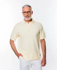 Мужская поло из пике желтого цвета с коротким рукавом Wickett Jones, желтый