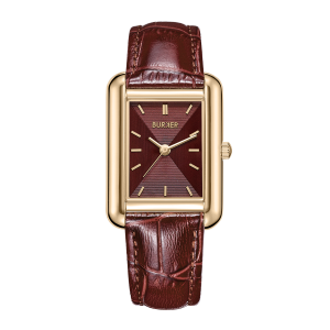 Часы Olivia Gold Burgundy Leather Burker