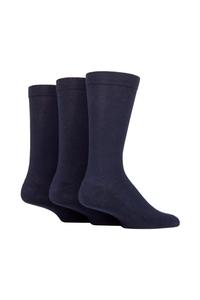 3 пары мягких бамбуковых носков с полуподушкой SOCKSHOP, синий