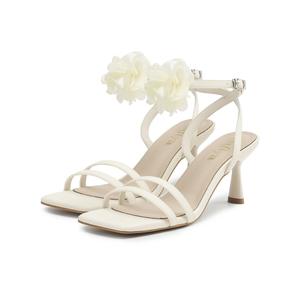 SAFIYA Женские сандалии на одной застежке бежевые, цвет Beige