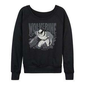 Женская футболка с длинным рукавом wolverine monochrome french terry Marvel