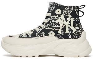 Кеды MLB Chunky High Canvas Shoes Unisex High-Top White Black