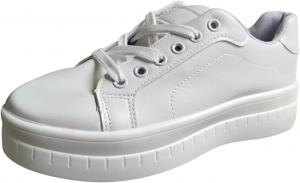 Оксфордские туфли для женщин с блестками, праздничные туфли на шнуровке, повседневные туфли на массивном каблуке, тканевые туфли с блестящей отделкой Generic, A07-White