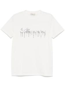 Blumarine футболка с логотипом, белый