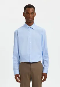 Футболка slhperformance ls Selected, Light Blue Detailmixed With White