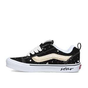 Vans Кроссовки для скейтбординга Knu Skool Coverage с защитой от скольжения и износа, низкие, унисекс, черные, белые