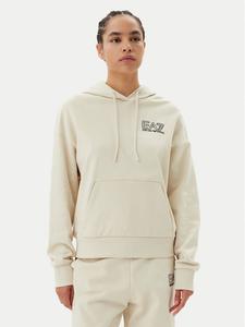 Свободный крой толстовка 7W000101 AF12473 U1079 Ea7 Emporio Armani, бежевый
