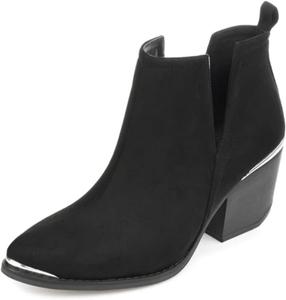 Женские ботильоны Journee Issla Journee Collection, Black Faux Suede