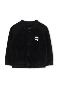 Детский кардиган Karl Lagerfeld, черный