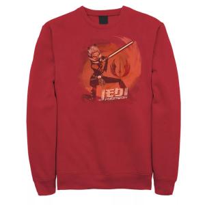 Мужская толстовка с портретом красного оттенка «Звездные войны» Асока Тано, джедай-падаван Licensed Character