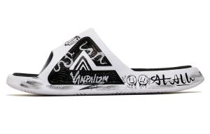 PEAK Тапочки-слайды State Pole, устойчивые к запахам, износостойкие, нескользящие, унисекс, черные, белые