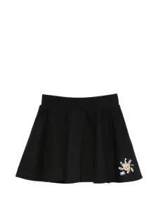 Юбка с принтом "медвежонок" Moschino Kids, черный