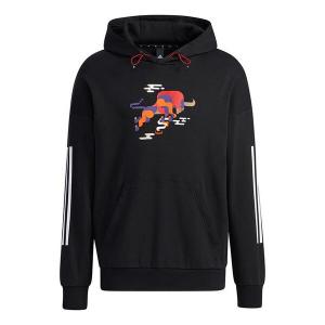 Толстовка adidas Cny Gfx Hs Logo Printing Sports Pullover Black, черный