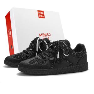 MINISO Женские скейтерские кеды черные, цвет Black