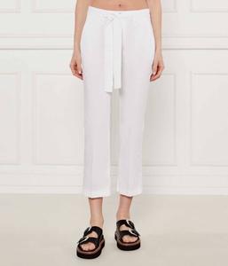 Брюки с гламурным поясом Regular fit Liu Jo, белый