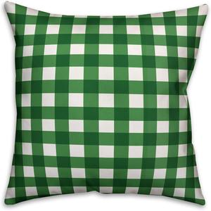Creative Products Декоративная подушка Buffalo Check Irish Blessing, плюшевая, зеленая Buffalo Check