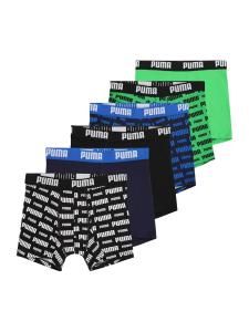 Трусы PUMA, цвет Blue/marine blue/Grass green/Black