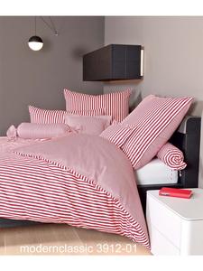 Постельное белье Janine из хлопка, современная классика, красного цвета Janine, 155 x 220 + 80 x 80 см