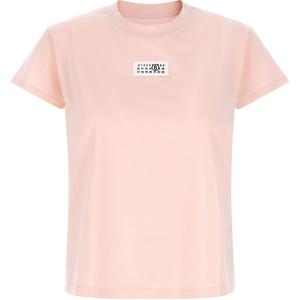 Футболка с круглым вырезом MM6 Maison Margiela, розовый