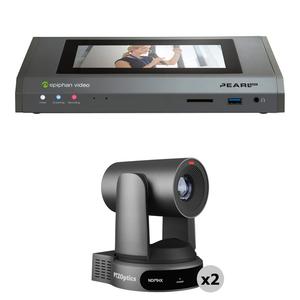 Комплект Epiphan Pearl Mini Live 1080p с двумя камерами PTZOptics Move UHD 4K 30x (серый)
