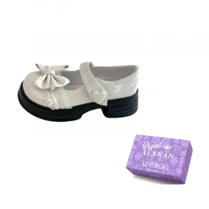 Alxnan Белые женские туфли Мэри Джейн на платформе, цвет White