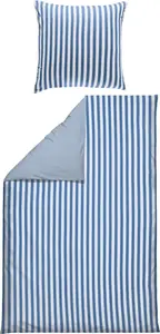 Двустороннее постельное белье , сине-белое, 1x 155x200 см + 1x 80x80 см Erwin Müller