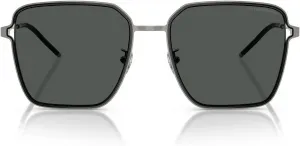 Женские квадратные солнцезащитные очки Emporio Armani EA2159D, Shiny Gunmetal/Black/Dark Grey