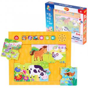Dumel Soft Puzzle Звуки вокруг нас Деревня 50 звуков и мелодий 18 Эл. Dumel Discovery