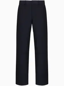 Прямые брюки с эластичным поясом Armani Exchange, синий