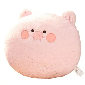 Милый плюшевый кролик, поросенок для снятия стресса, очаровательный медвежонок, мягкая игрушка, высота 35 см JIZHUAN, розовый
