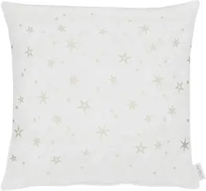 АПЕЛЬТ декоративная подушка "9600", чехол без наполнения, 1 шт APELT 40х40 см, золотой/белый