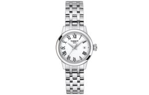 TISSOT Часы Fantasy Collection Quartz Movement Women's Watch 28mm White Dial Stainless Steel Case Stainless Steel Watchband, White Dial
