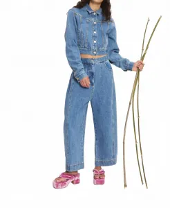 Джинсы Stephi Cocoon Leg Светлый индиго Alemais