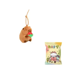 Плюшевый кулон капибара для еды высотой 12 см Brangdy