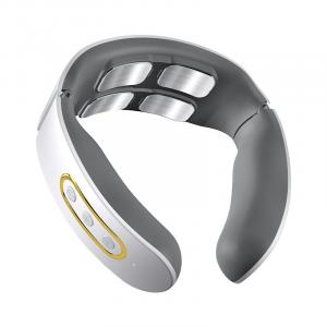 Шейный массажер MKG18 легкий и удобный, с длительным временем работы от аккумулятора MEEEGOU, белый