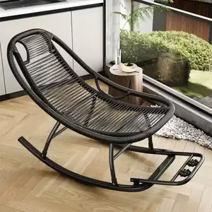 Fantasy Кресло-качалка из ротанга, модель 2024 Summer New Black
