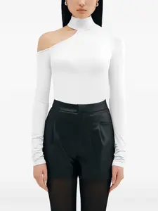 Топ Evan с длинными рукавами и вырезами Marcella, белый