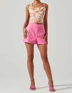 Топ Triana с цветочным принтом горчично-розового цвета ASTR