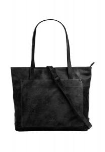 Шопер, натуральная кожа SANSIBAR, черный