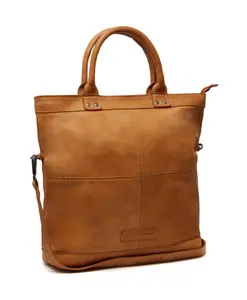 Сумка-Шоппер из коровьей кожи цвета коньяка The Chesterfield Brand, коричневый