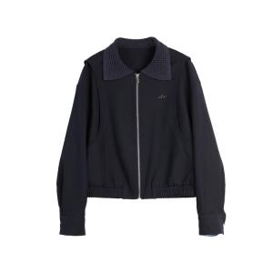 ELLE Куртка Women's Navy Blue Lapel Moderate