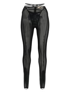 KNWLS полупрозрачные леггинсы, черный