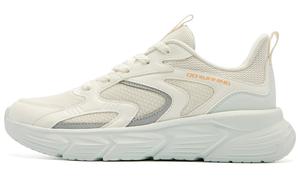 Кроссовки женские бежево-зеленые QIAODAN с амортизацией