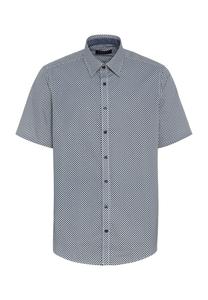 Повседневная рубашка, повседневный крой, длинный рукав, воротник Кент, мужская CASAMODA, синий